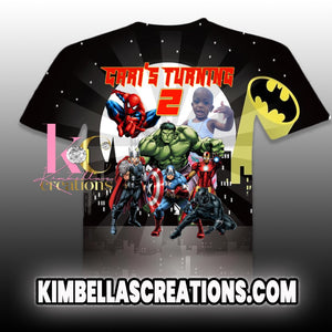 superhero birthday shirt