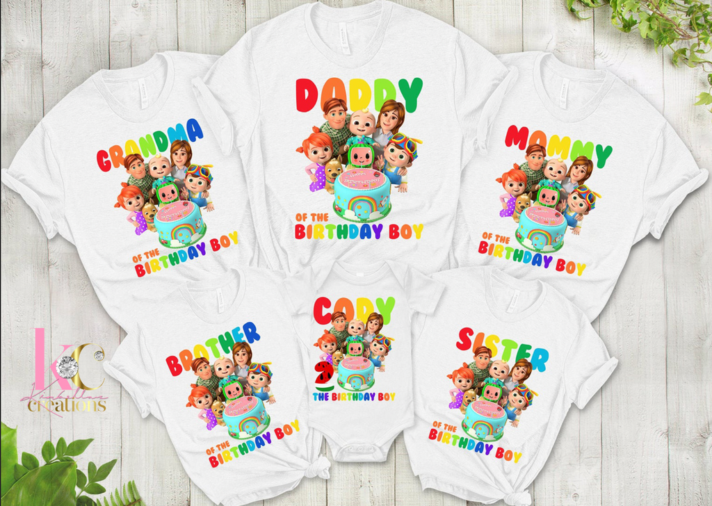 COCOMELON BIRTHDAY TSHIRTS