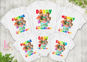 COCOMELON BIRTHDAY TSHIRTS