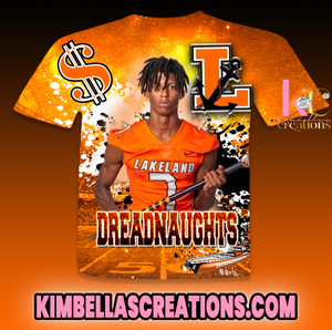 FOOTBALL SPORTS 3D TEE FRONT ONLY
