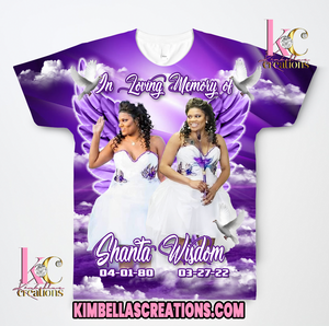 purple memorial t-shirt