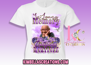 purple memorial shirt