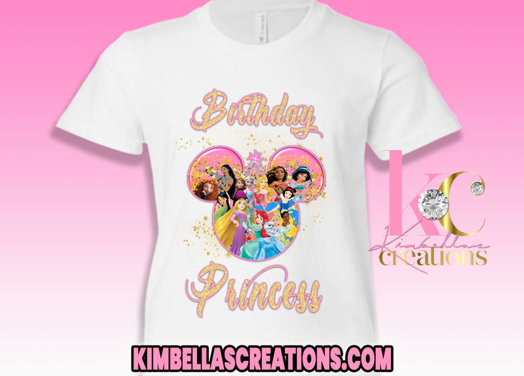 KIDS BIRTHDAY PRINCESS SHIRT
