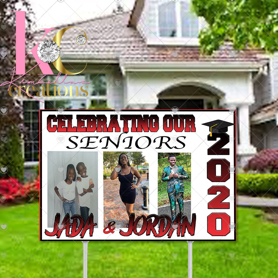 grad yard sign
