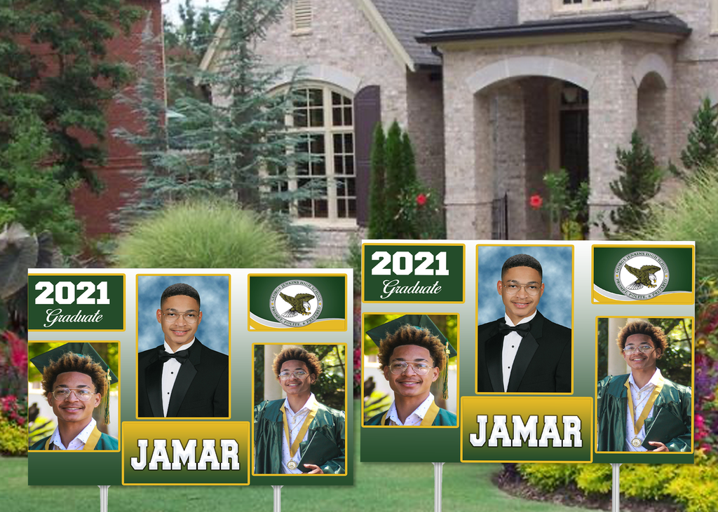 grad yard sign