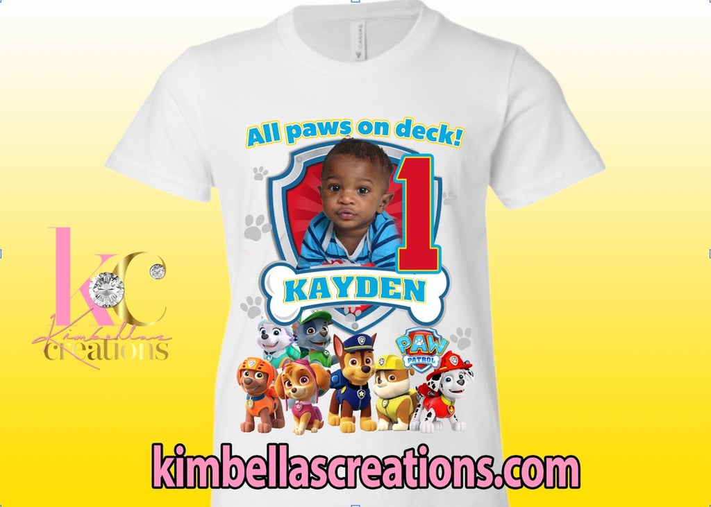 PAW PATROL KIDS SHIRT BIRTHDAY – Kimbella\'s Creations
