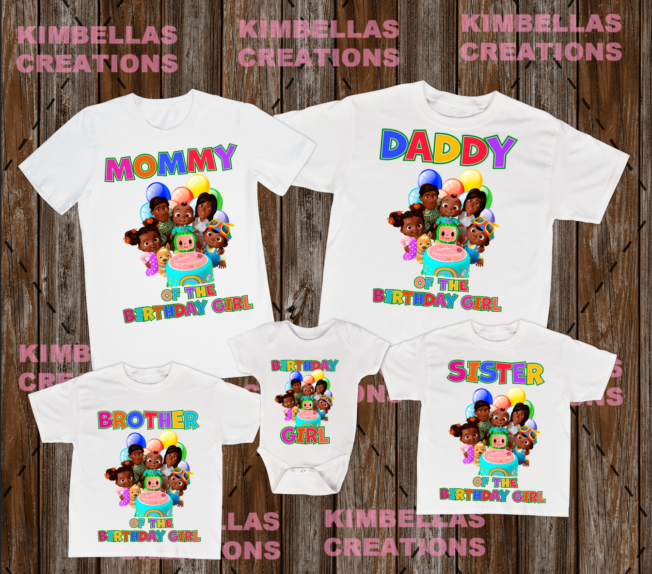COCOMELON BIRTHDAY TEES – Kimbella's Creations