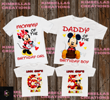 Mickey Mouse Family Birthday Shirts