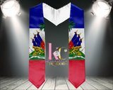 HAITIAN FLAG GRADUATION STOLE